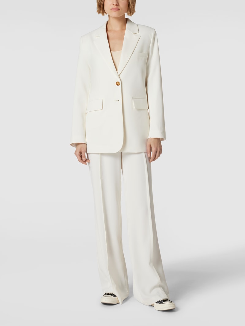 Blazer mit Pattentaschen Modell 'BLAZER PLEATY' in beige