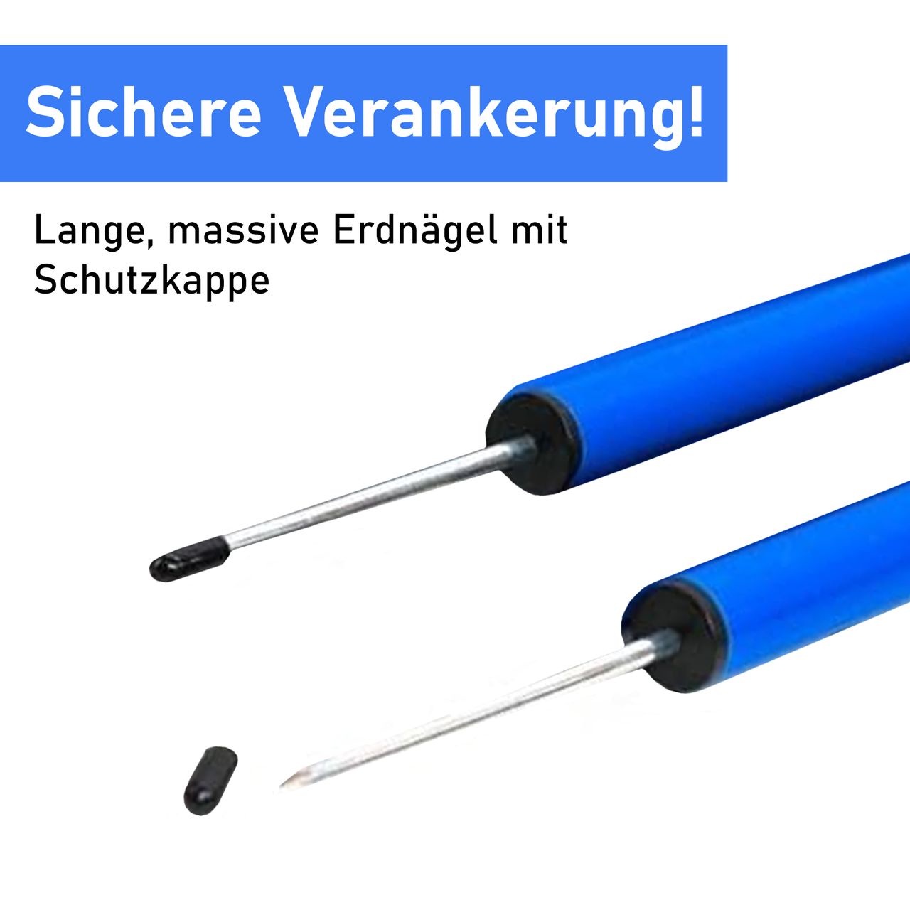 Lemodo Lemodo Hundetrainingsset, 12 Stk. Slalomstangen und 3 Stk. Hürdestangen
