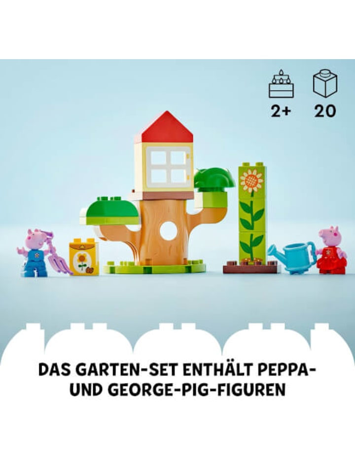 LEGO Bausteineset Duplo Pink Peppas Garten mit Baumhaus, ab 24 Monate günstig kaufen onesize