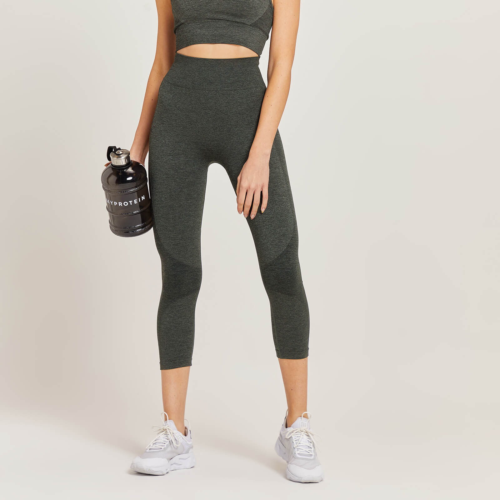 Legging ¾ taille haute MP Curve pour femmes – Carbone chiné