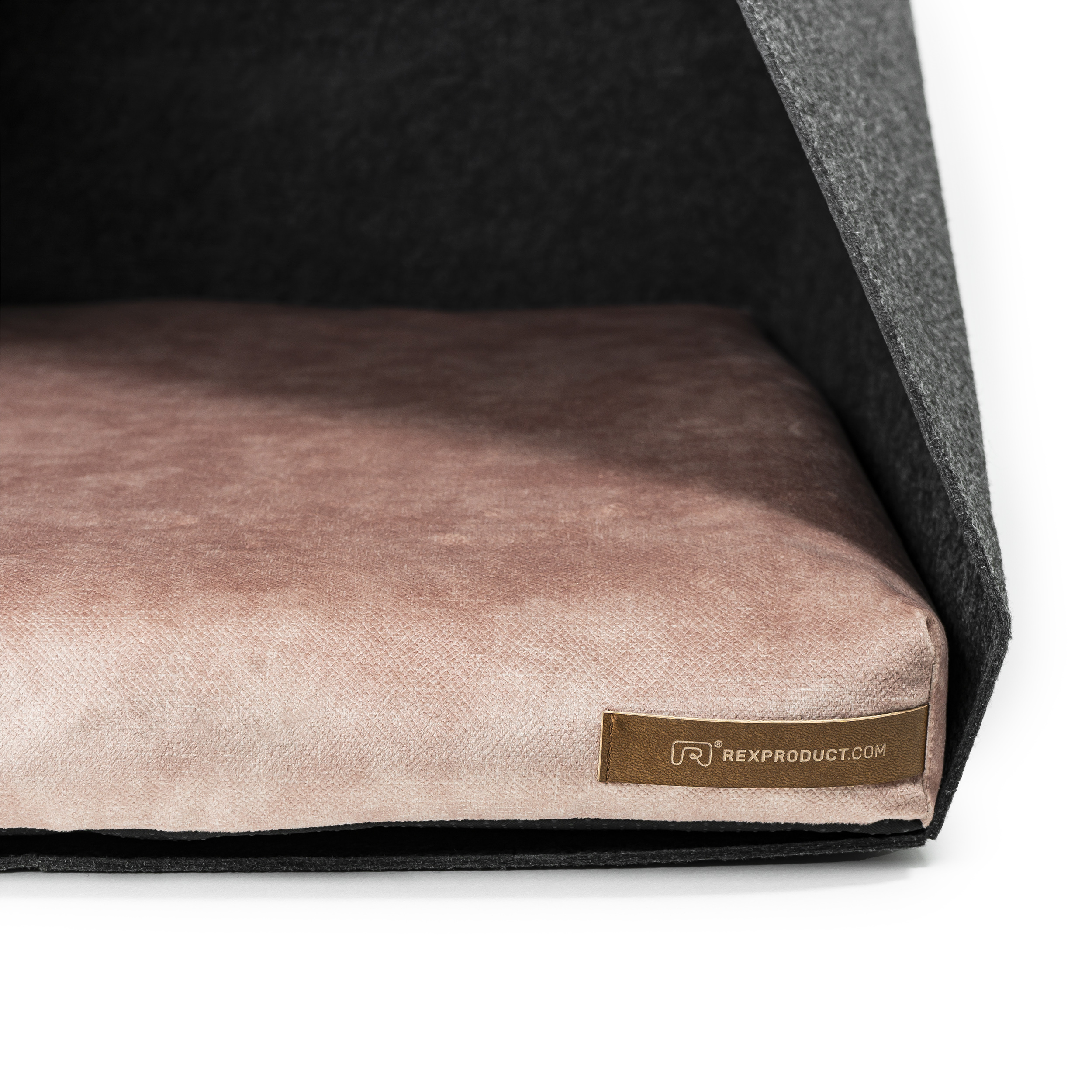 Rexproduct Hundehöhlen Rexproduct Home PetPocket dunkelgrau pink