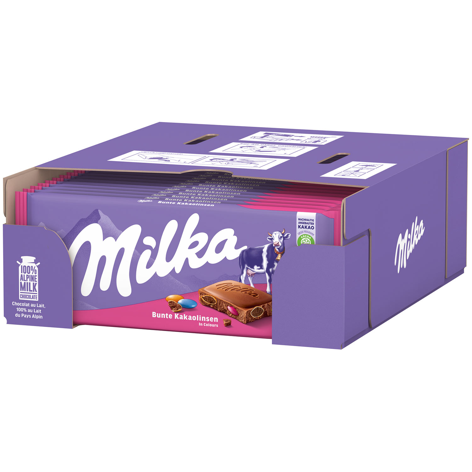 Milka Bunte Kakaolinsen 100g