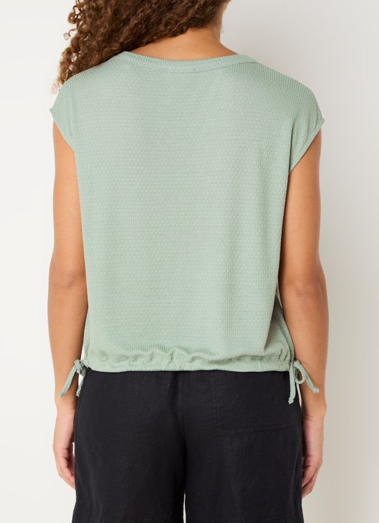 OPUS Sewuki top with texture and bow detail