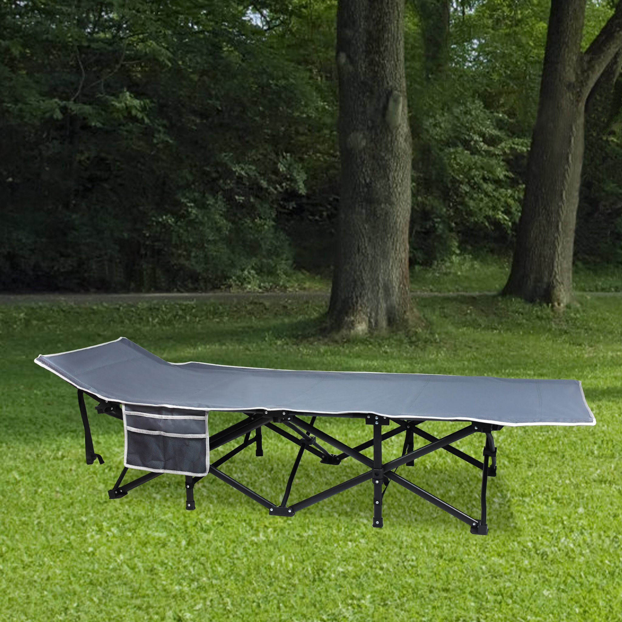 UISEBRT Feldbett Campingbett Klappbar Klappbett Tragbar bis 250 kg