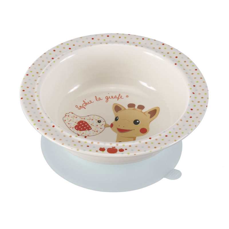 Coffret repas mélamine Sophie la girafe rose