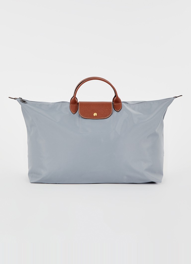 Sac de voyage Longchamp Le Pliage Original taille M avec détails en cuir