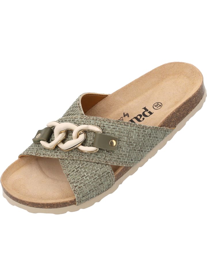 palado Pantoletten in olive günstig kaufen