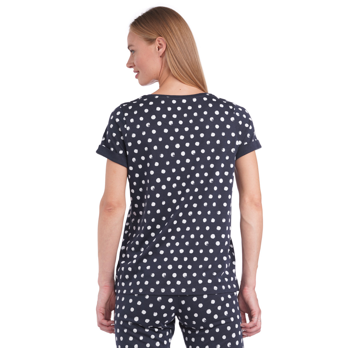 Damen Schlafshirt mit Punkte-Allover