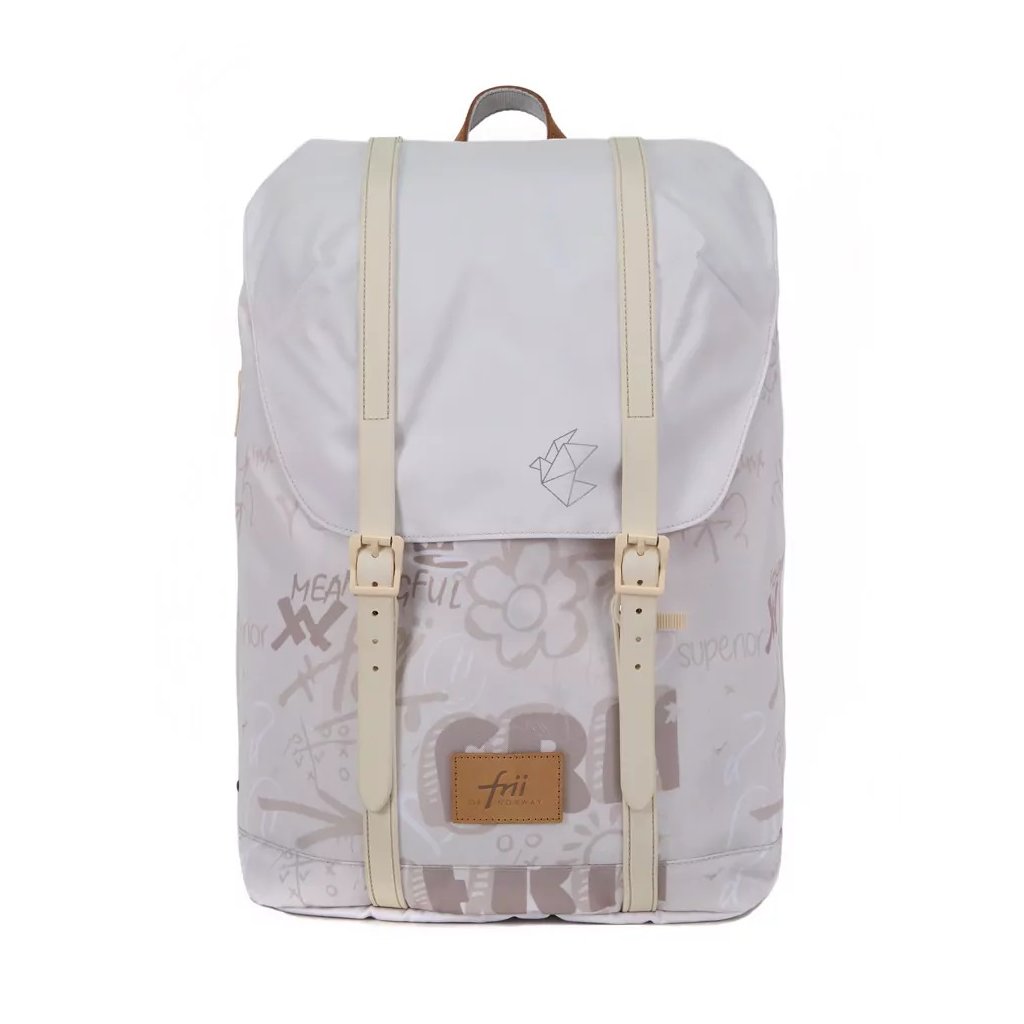 Frii of Norway Ergonomischer Schulrucksack 30L Light Ivory