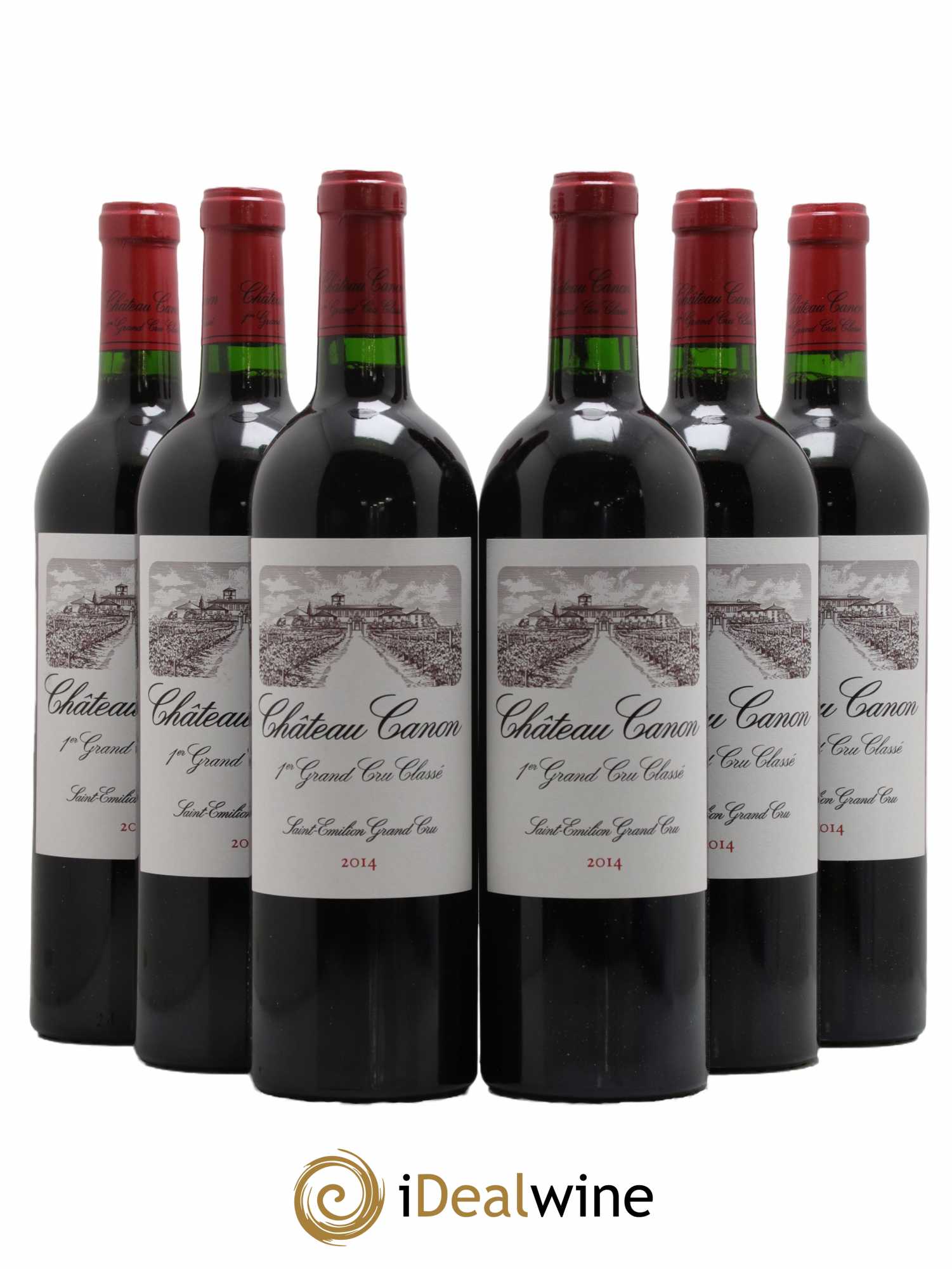 Château Canon 1er Grand Cru Classé B  2014 - Lot de 6 Bouteilles