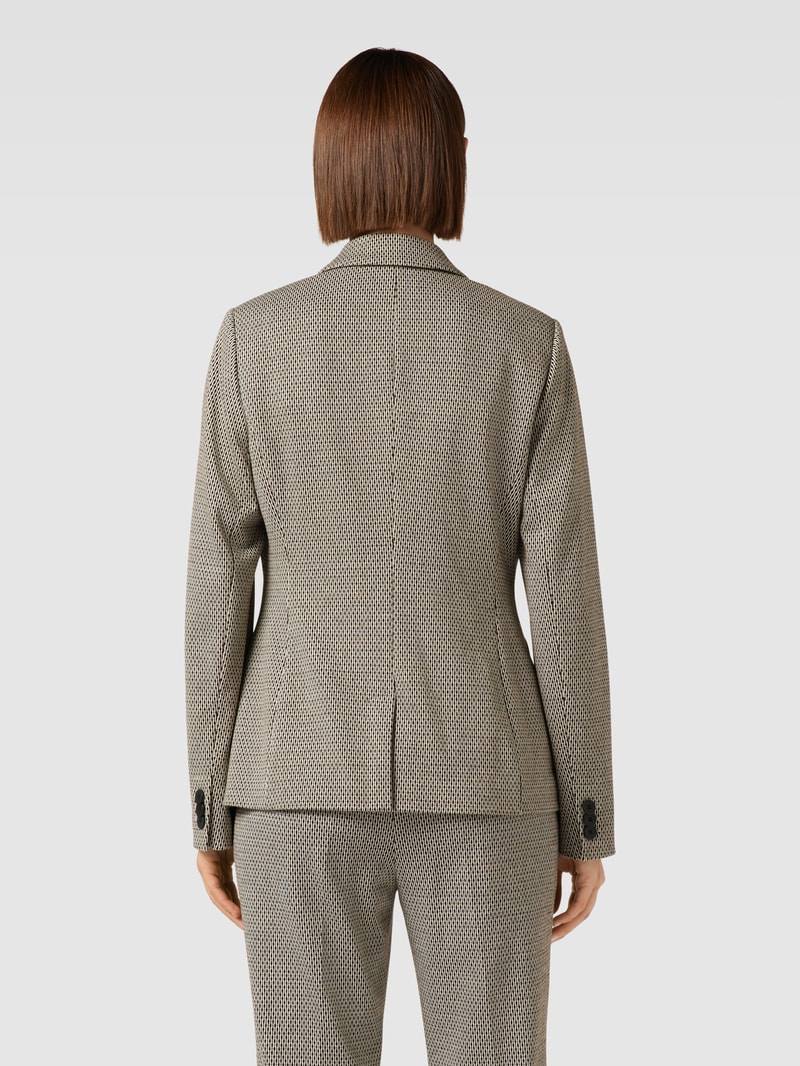 Blazer mit Knopfverschluss in schwarz
