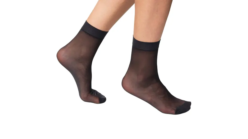 DIM Damen Söckchen Ultra Resistant 20 DEN 2er Pack noir