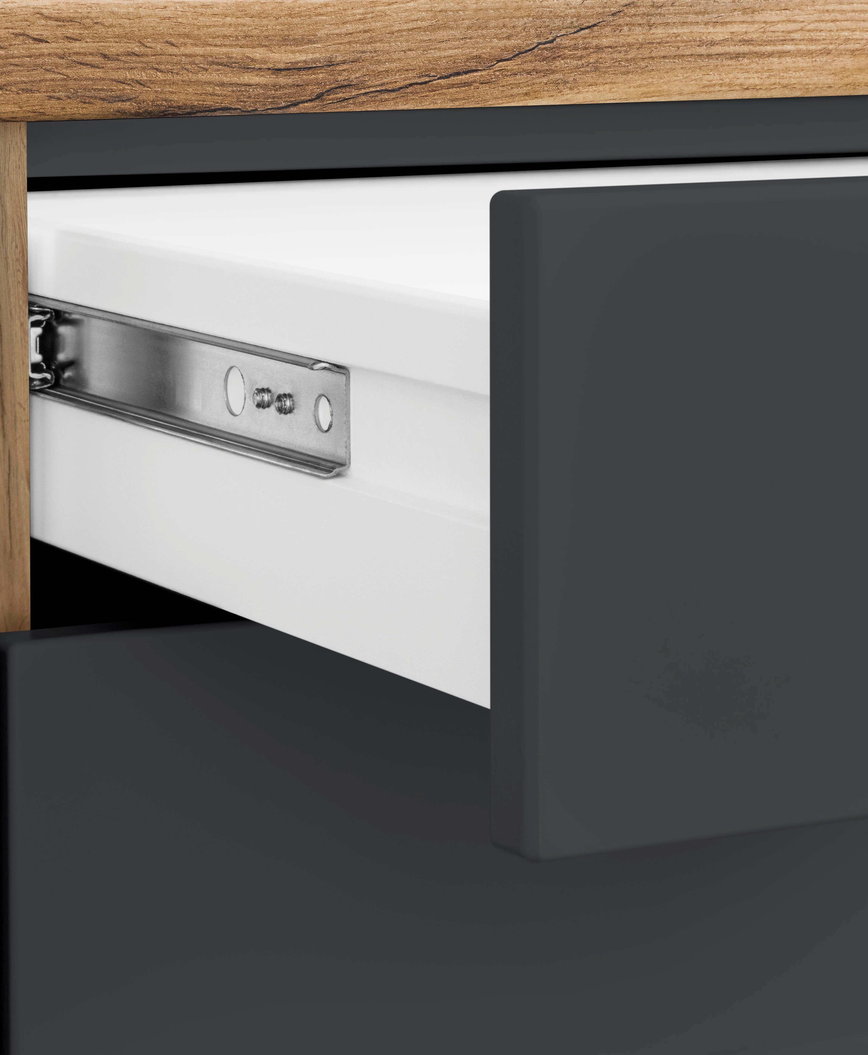 HELD MÖBEL Küche Luhe, Stellbreite 240x330 cm, wahlweise mit oder ohne E-Geräten, MDF-Fronten