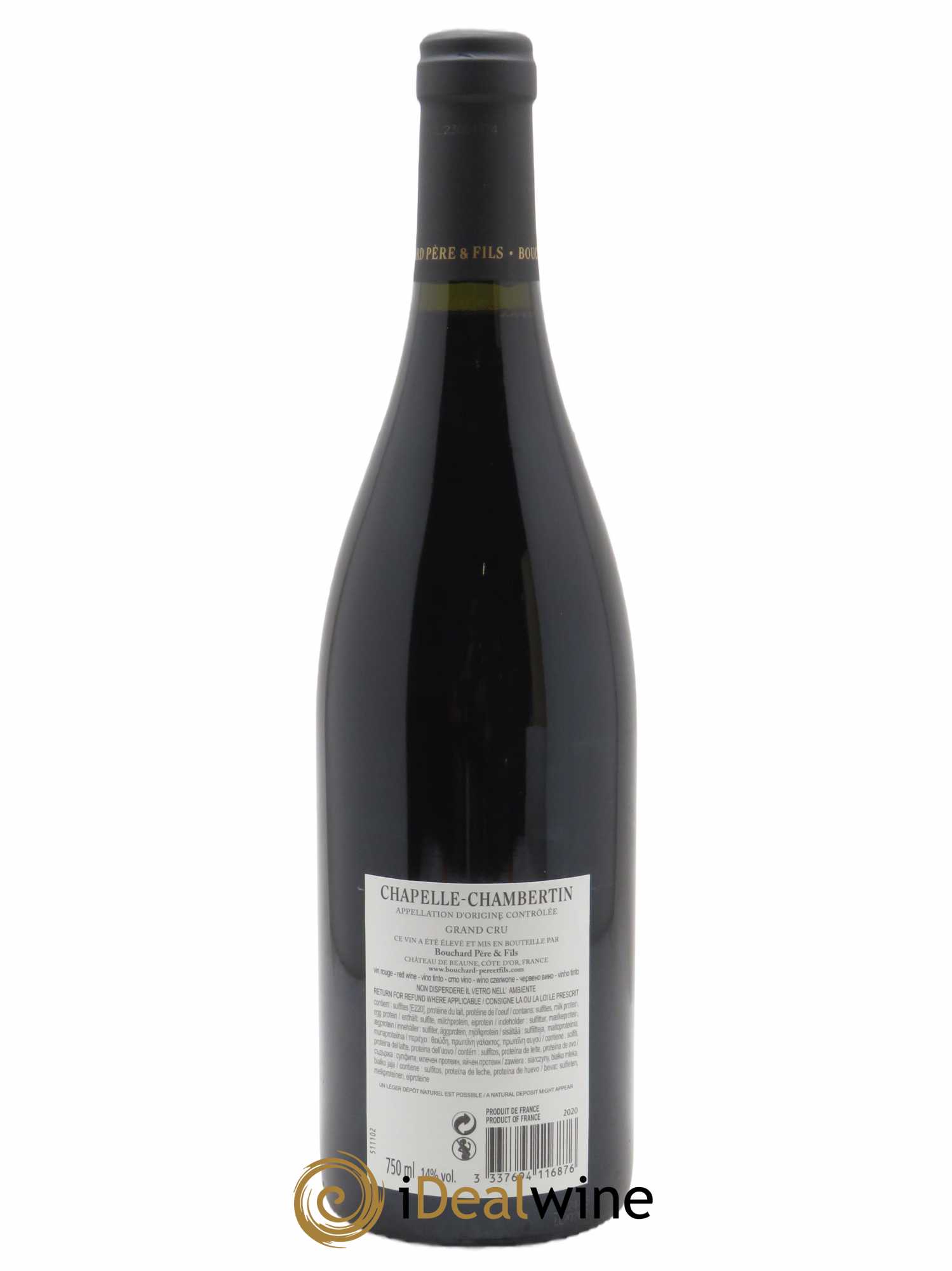 Chapelle-Chambertin Grand Cru Bouchard Père & Fils  2020 - Lot de 1 Bouteille