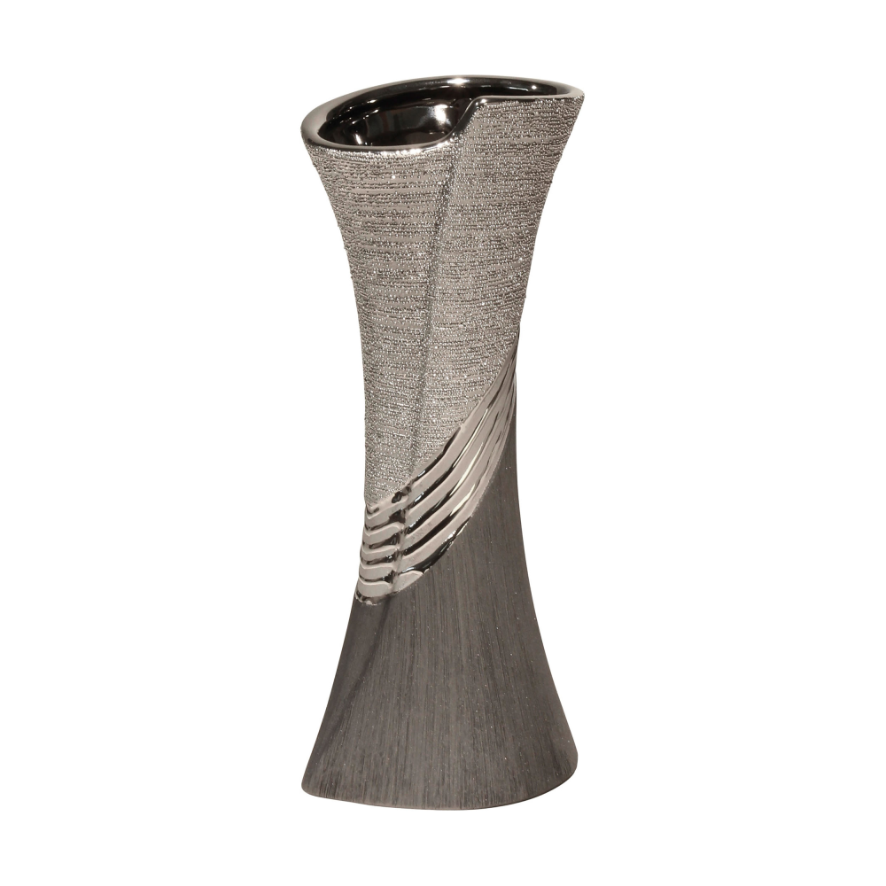 Vase Bridgetown grau/silberfarben