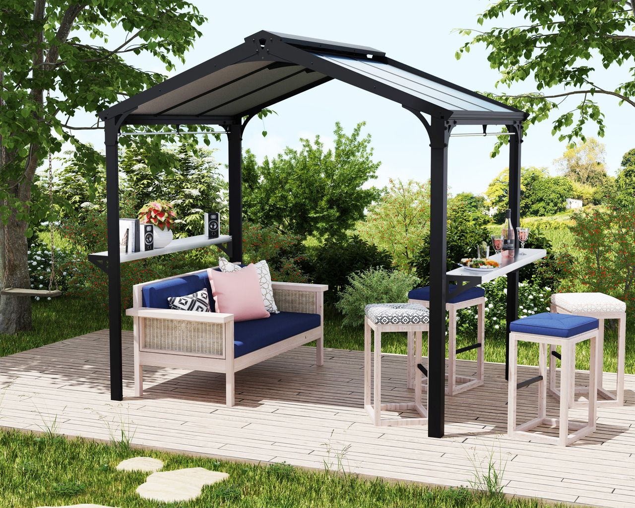 Canopia by Palram Austin Grillpavillon, schwarz
