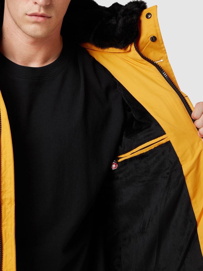 Steppjacke mit abnehmbarer Kapuze Modell 'STARSTREAM' in gelb