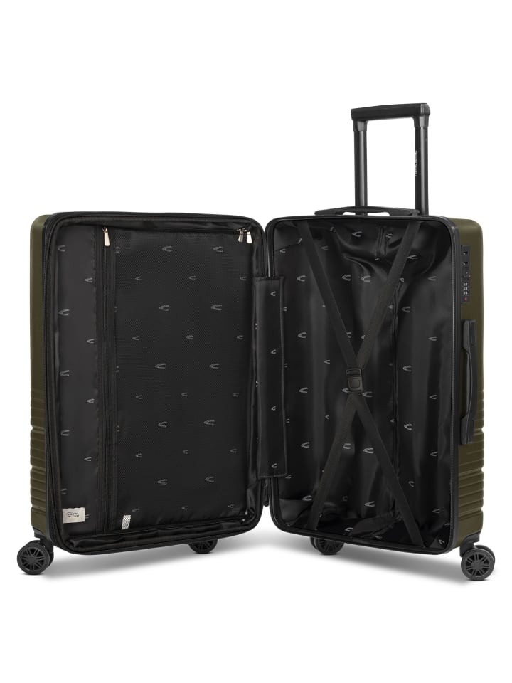 Camel Active Hanoi 4 Rollen Kofferset 3-teilig mit Dehnfalte in khaki günstig kaufen onesize