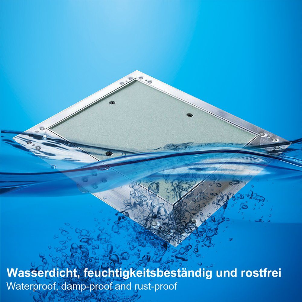 Mucola Revisionsklappe Wartungsklappe Revisionsklappe Alu Wartungstür, verschiedene Größen (Stück, 1-St), Feuchtraumgeeignet - Witterungsbeständig
