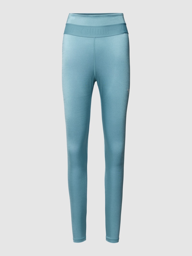 Leggings mit Logo-Print in mint