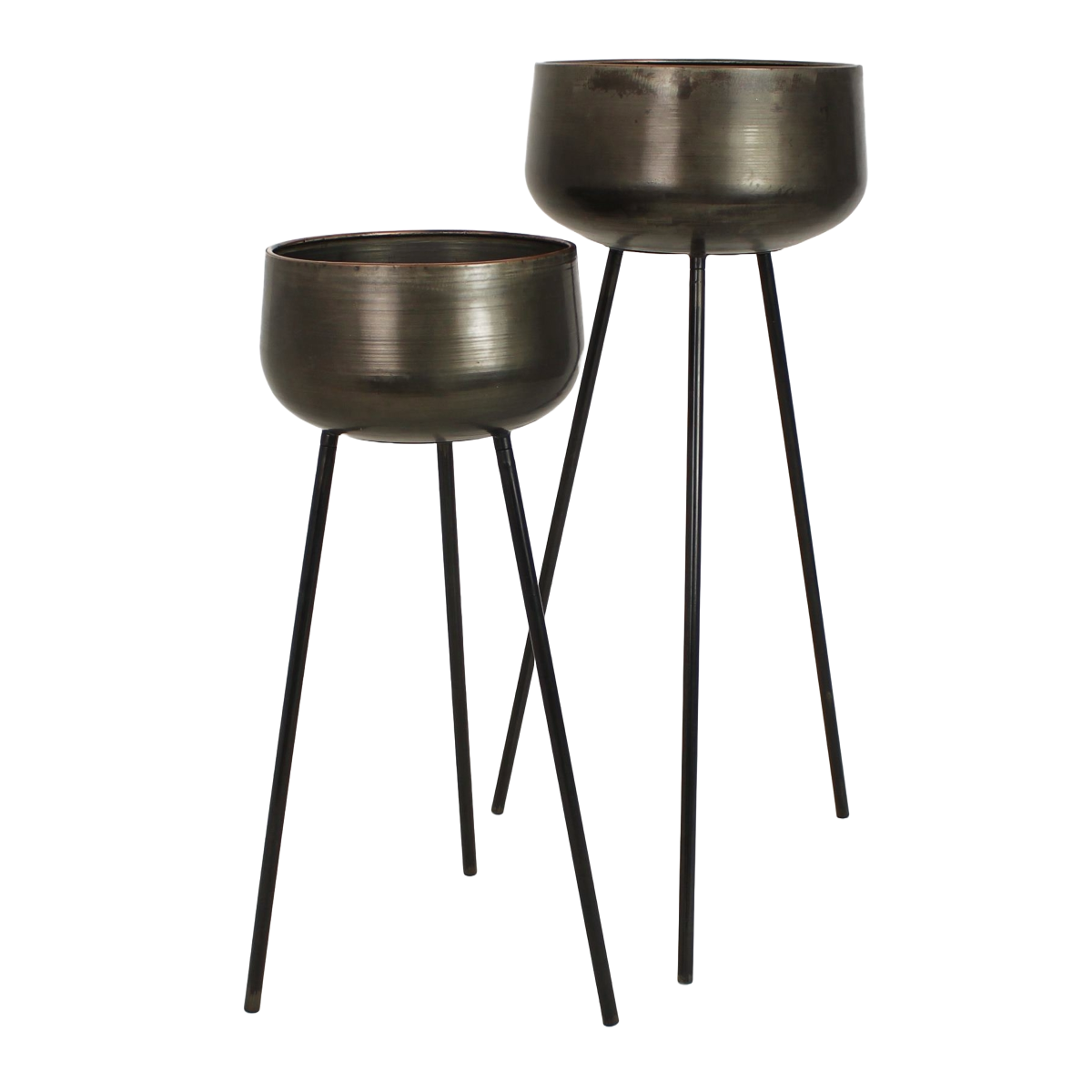 Trendhopper Pflanzenständer 2er Set Metal Schwarz