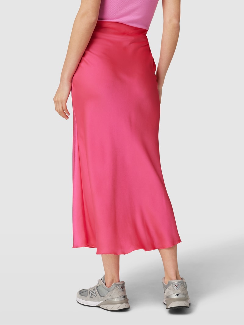 Maxirock mit Strukturmuster in fuchsia