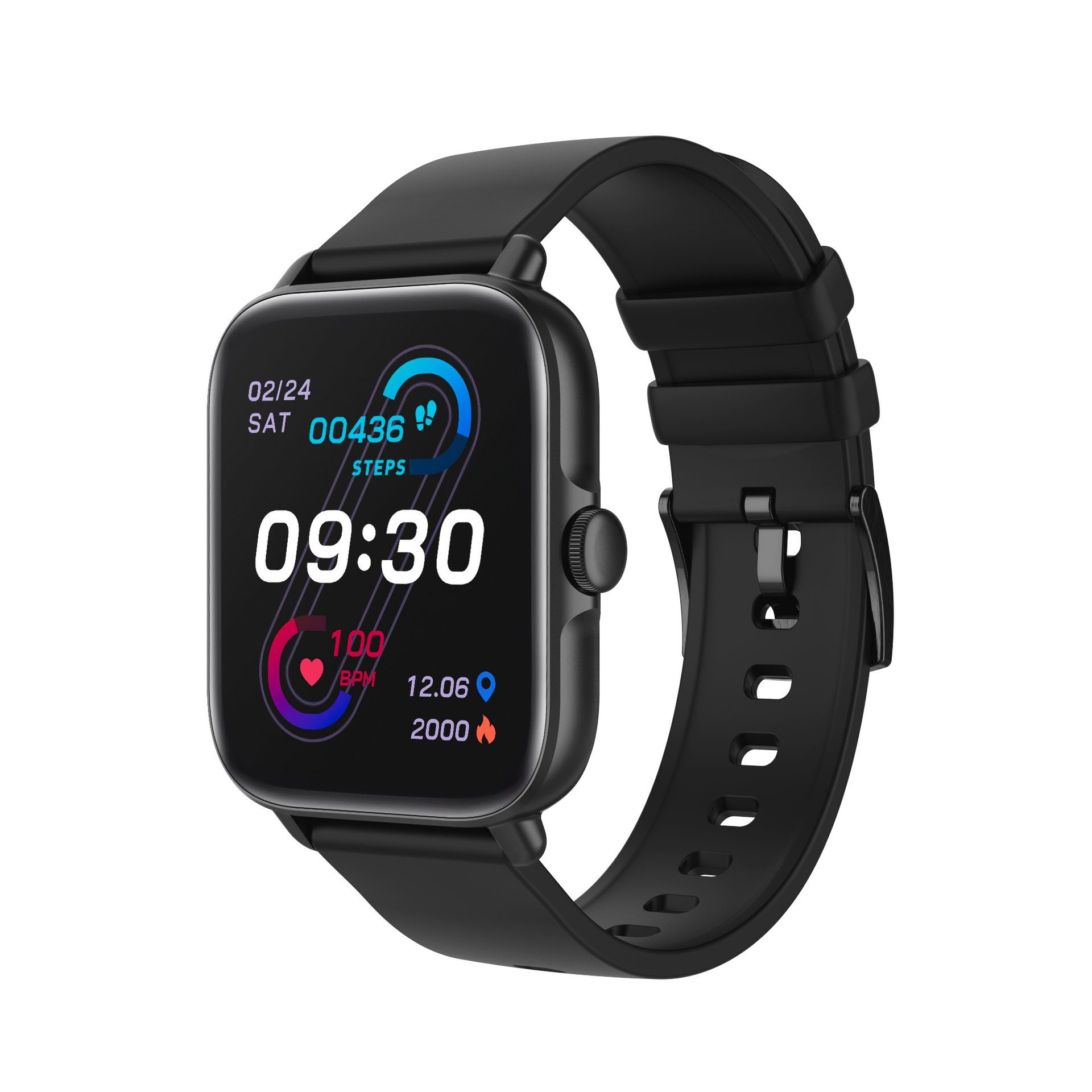 Denver SWC-363 Smartwatch (4,3 cm/1,7 Zoll, Proprietär)