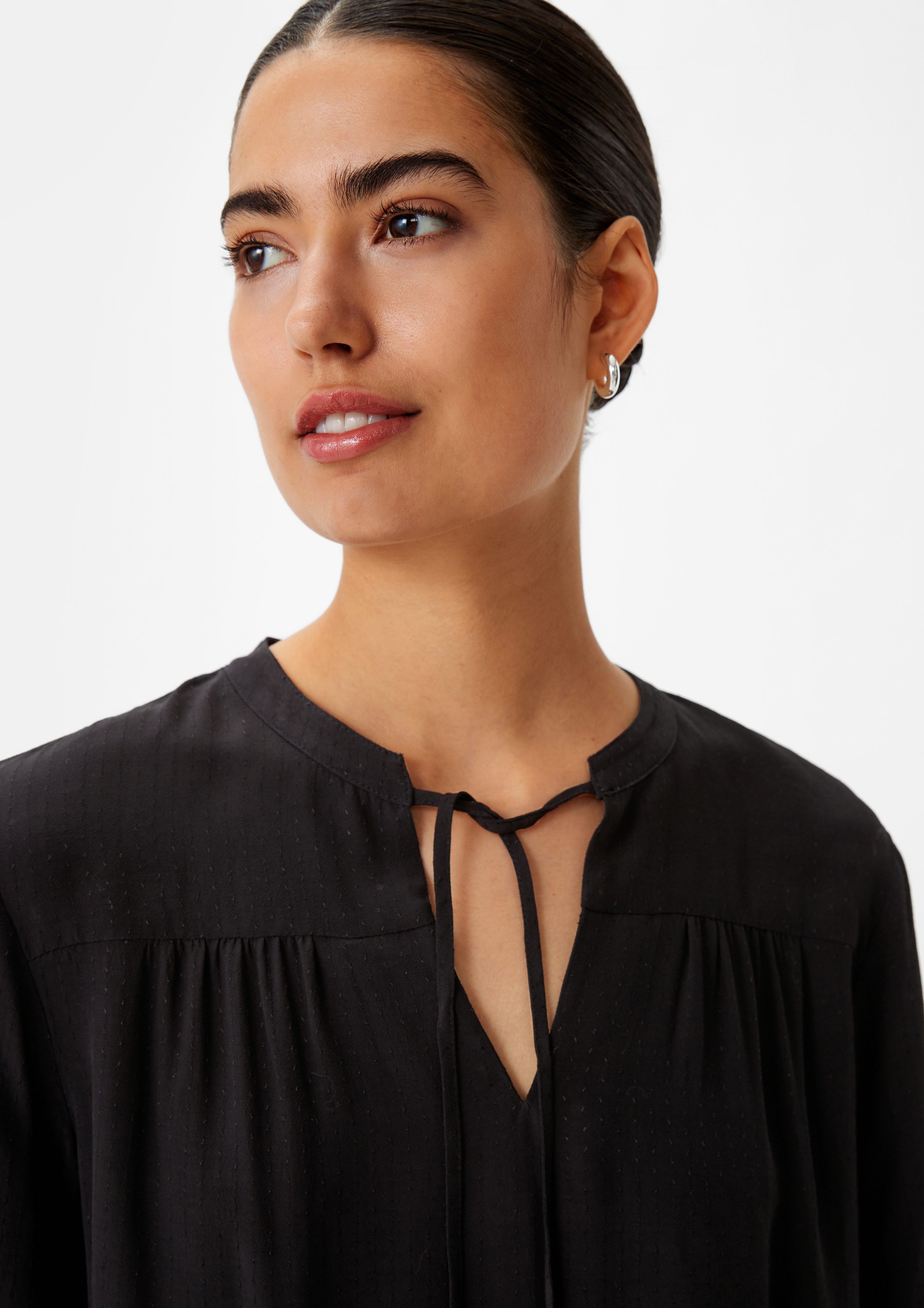 comma casual identity Langarmbluse Bluse aus Viskose
