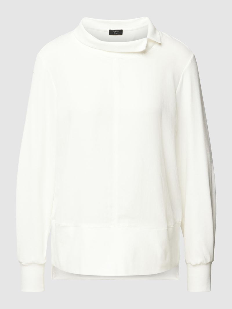 Longsleeve im unifarbenen Design in offwhite