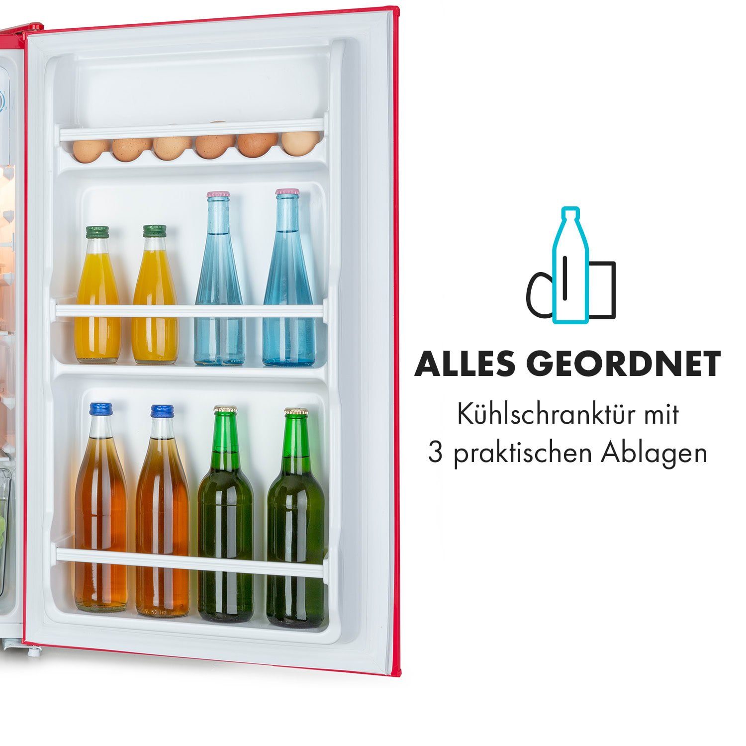Klarstein Getränkekühlschrank CO2-Beercracker 10035194, 45 cm hoch, 47 cm breit