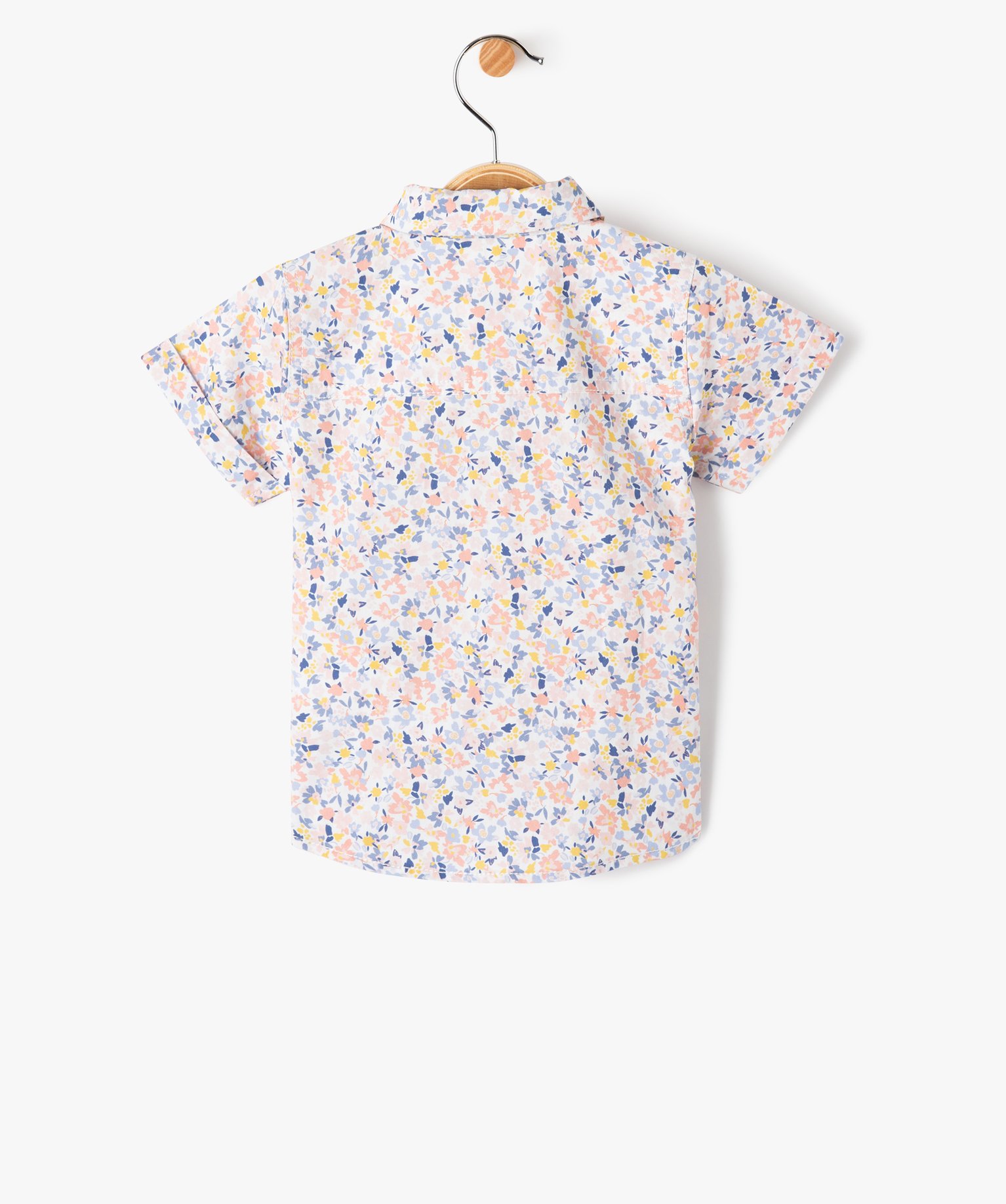 Chemise bébé Garçon à manches courtes à fleurs et n?ud... multicolore | GEMO