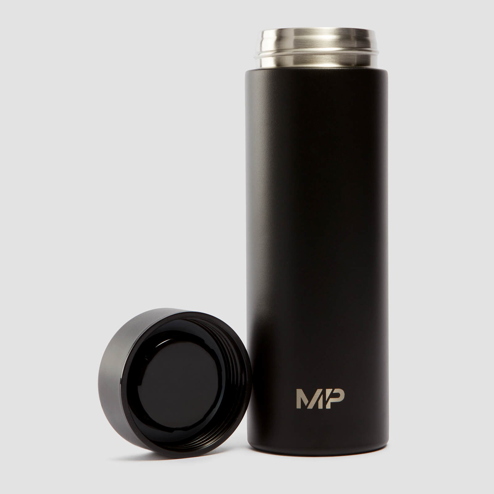 Bouteille d’eau en acier inoxydable de grande taille MP – Noir – 750 ml
