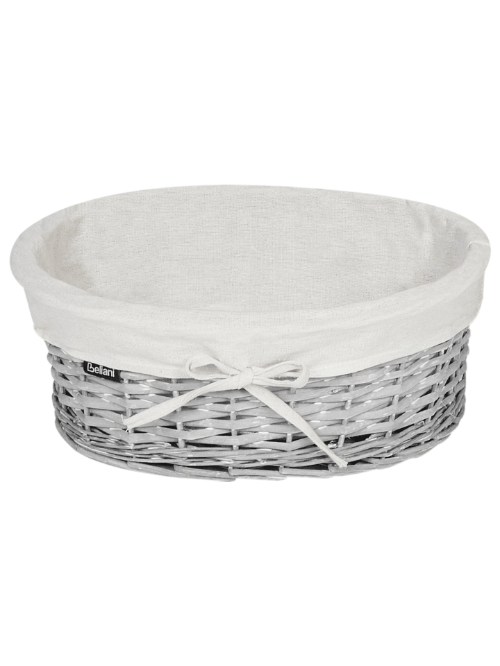 Beliani 1er-Set Wäschekörbe VAKARI in Weiß/Grau günstig kaufen onesize