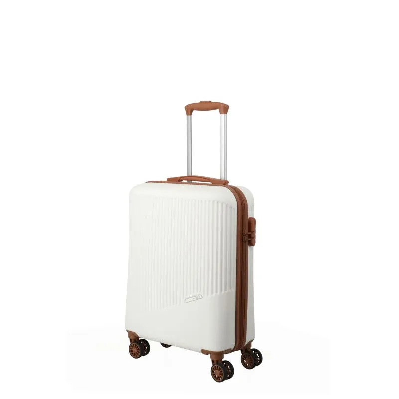Travelite BALI Kabinengepäck mit 4 Rollen - Weiss\/Cognac
