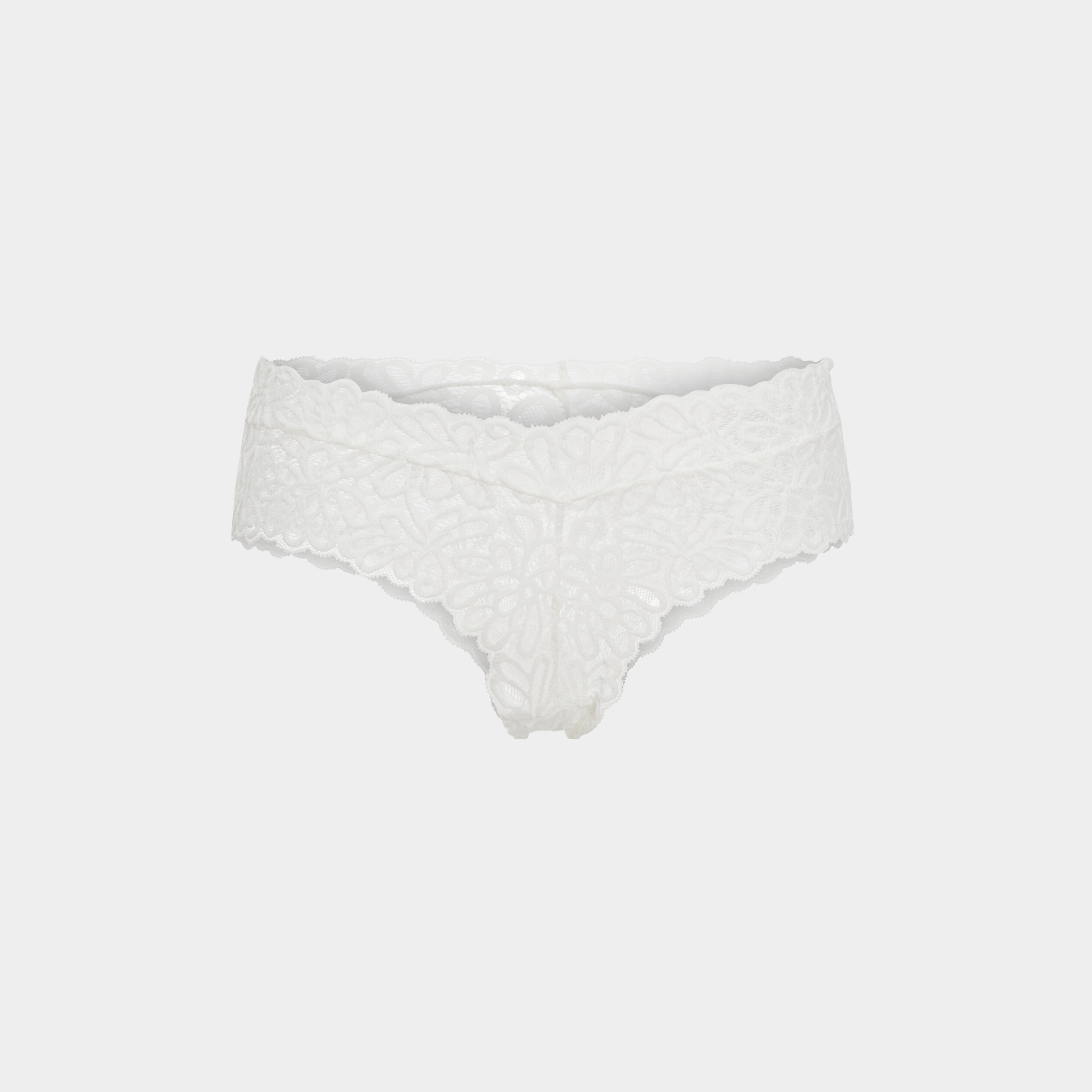 Shorty en dentelle blanc femme | La Halle