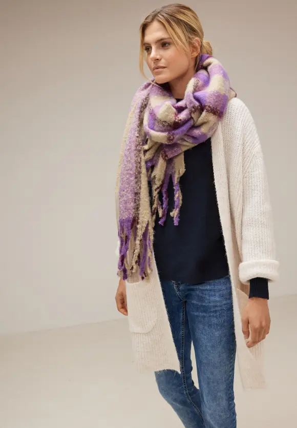 Street One Cosy Karoschal mit Fransen