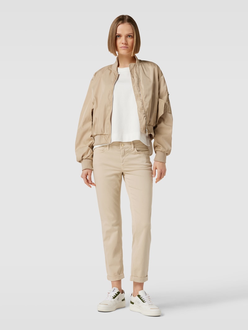 Jeans mit fixierten Beinumschlägen Modell 'PIPER' in sand