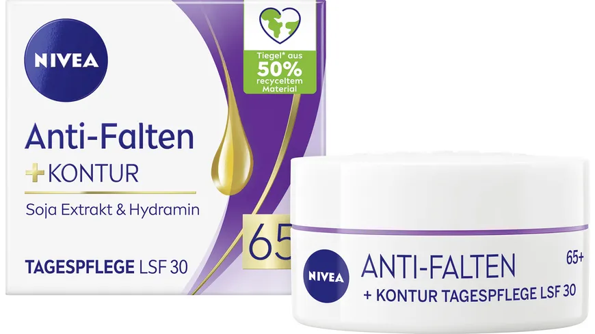 NIVEA Anti-Falten + Kontur Tagespflege LSF 30 65+ 50 ml