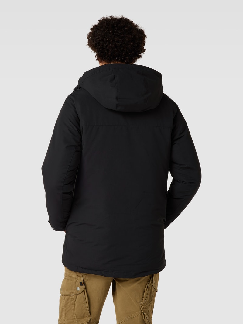 Parka mit Kapuze Modell 'CHAMP' in schwarz