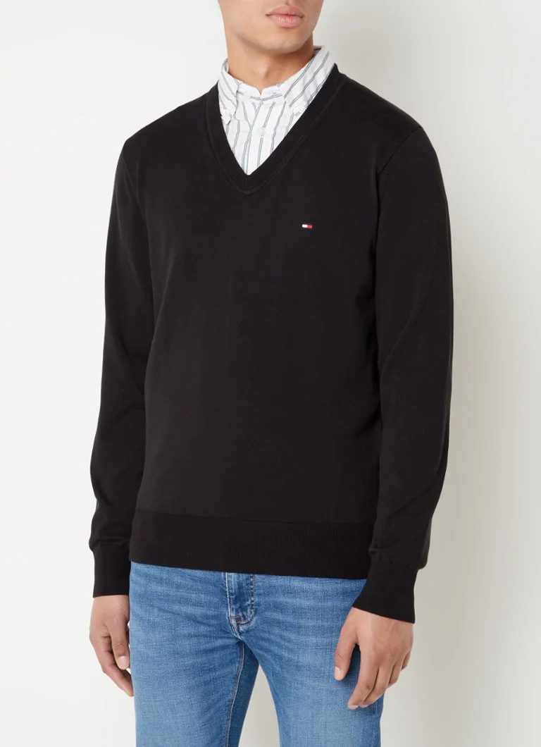 Pulover Tommy Hilfiger confecționat din amestec de bumbac organic de cea mai înaltă calitate.
