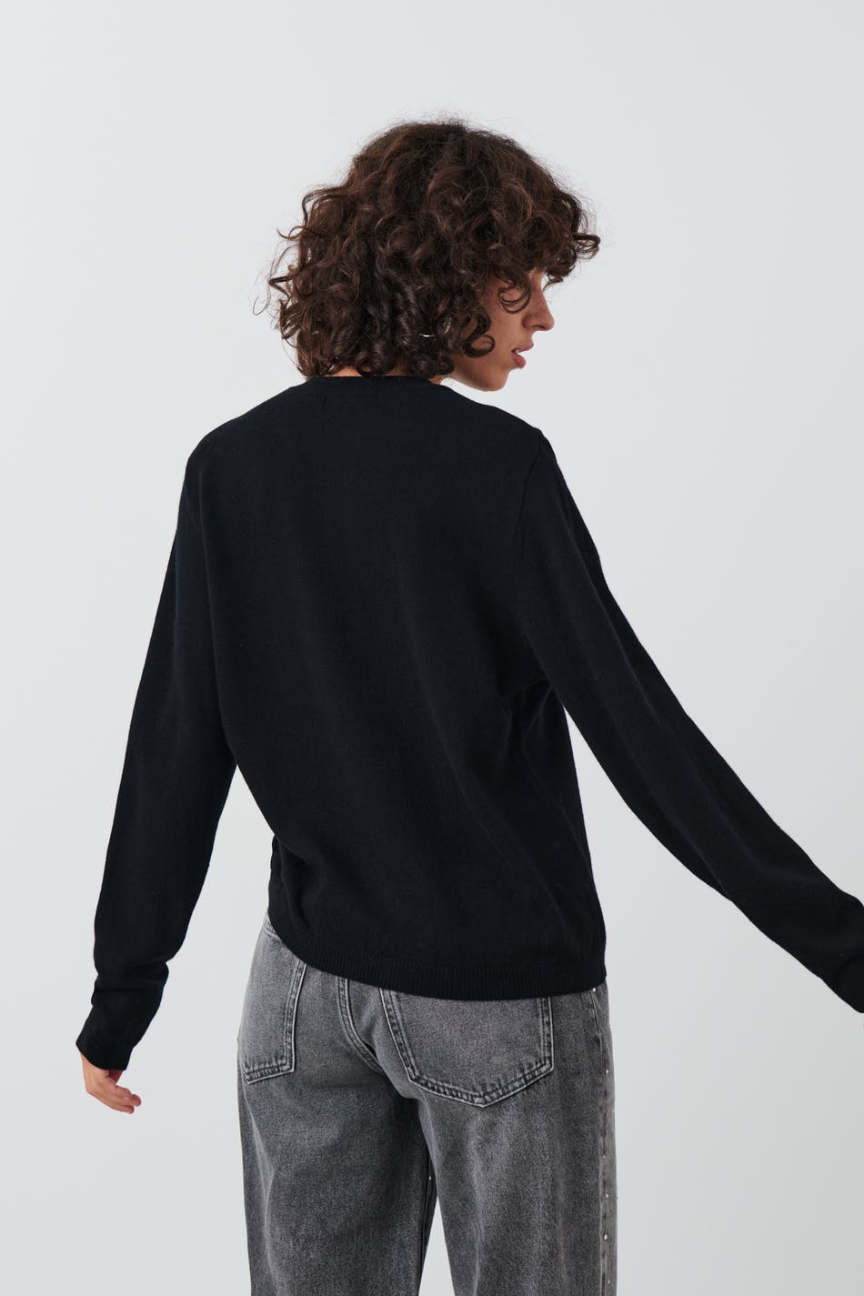 Fine knitted wool sweater