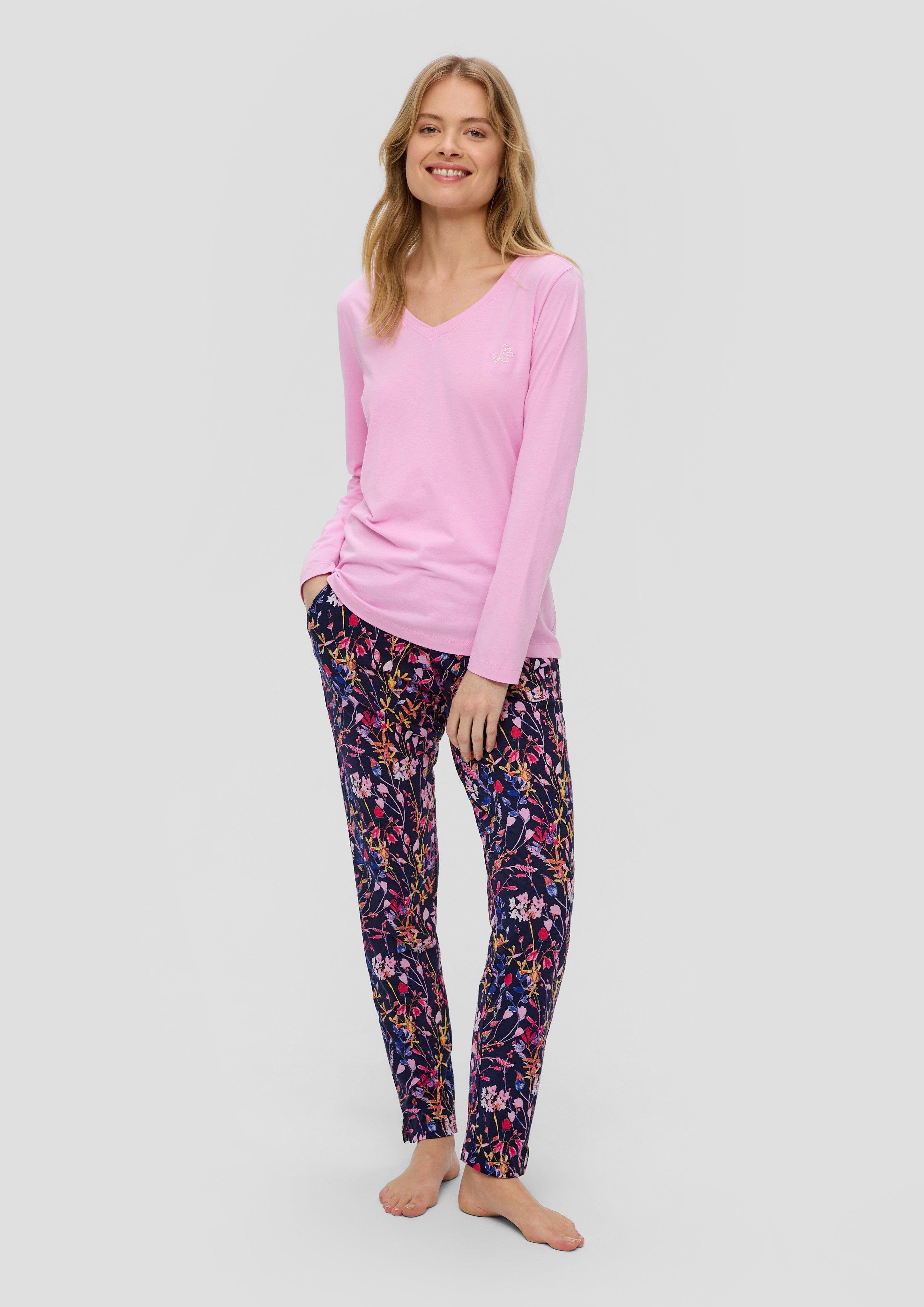 Loungewear Sweatshirt mit Stickerei-Detail  6009456-776