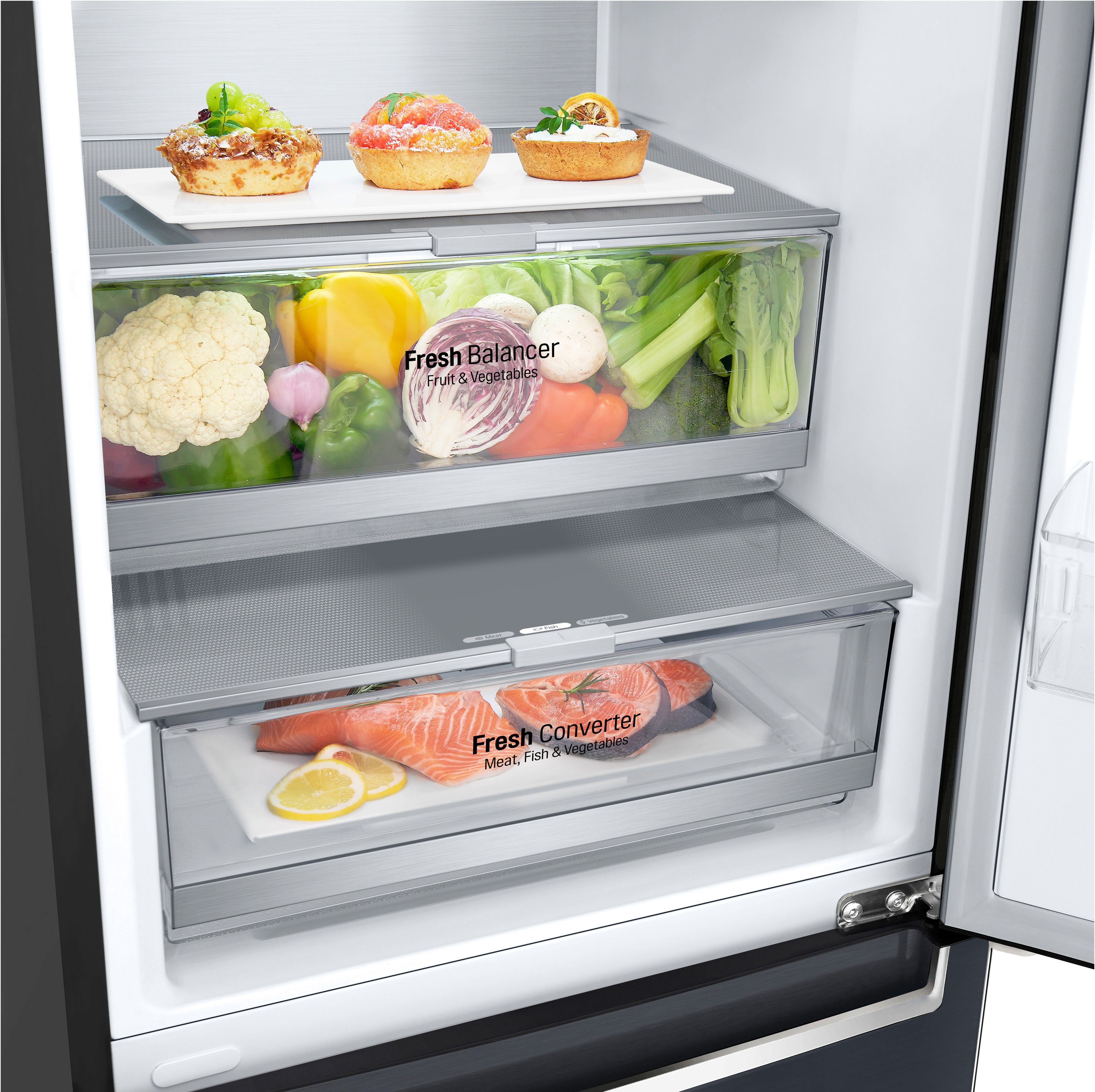 LG Kühl-/Gefrierkombination GBB92MCBAP, 203 cm hoch, 59,5 cm breit