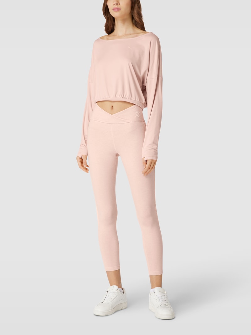 Leggings mit Zierbesatz in beige