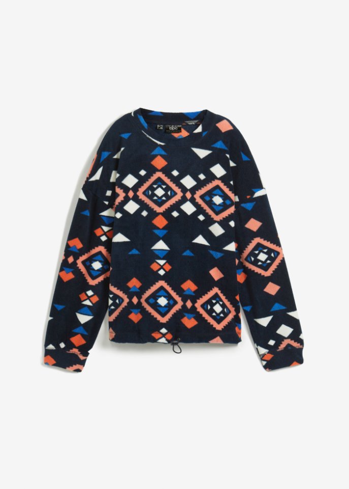 Bedrucktes Teddy-Fleeceshirt