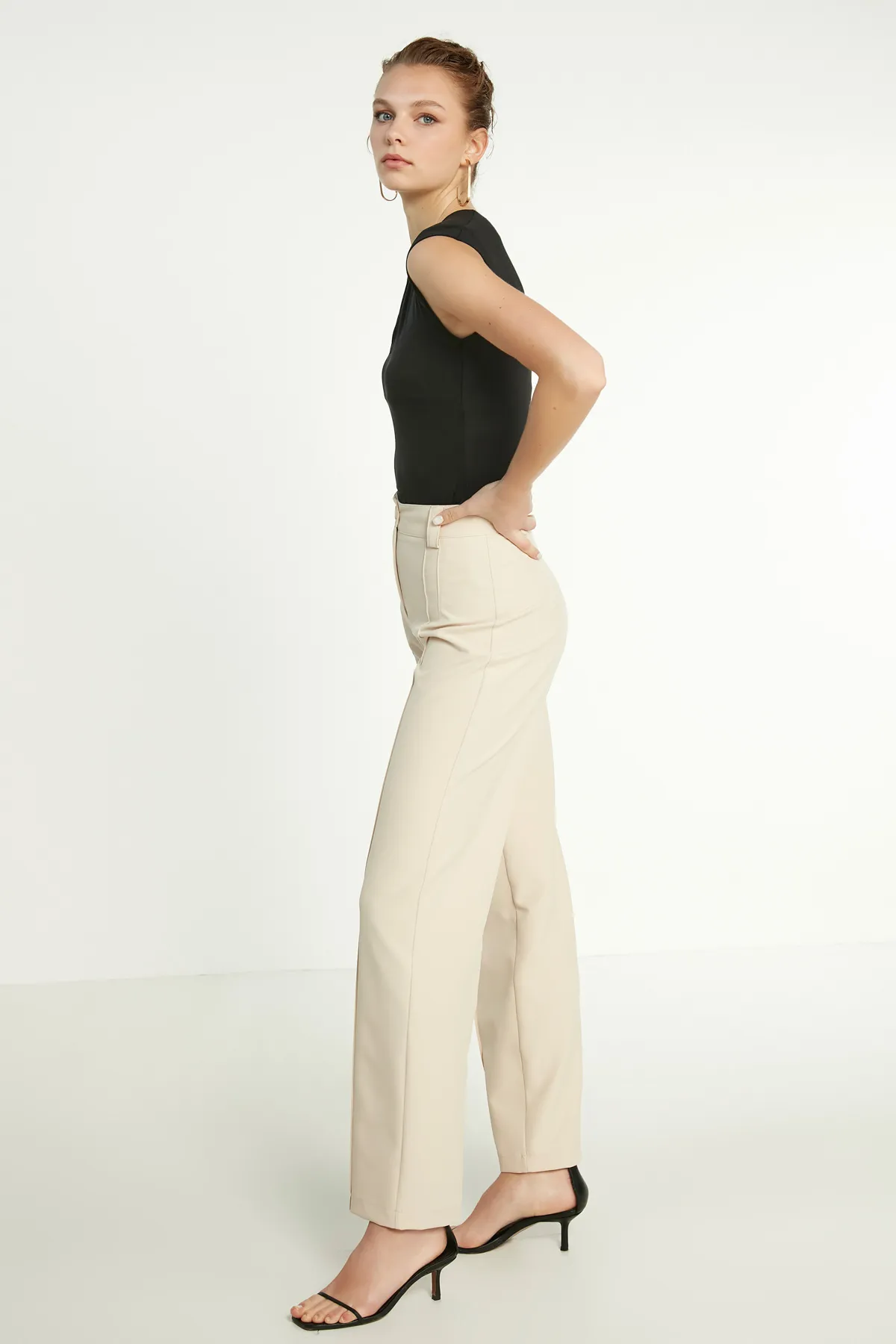 Vitrin  Hose mit hoher Taille und detaillierten Nähten