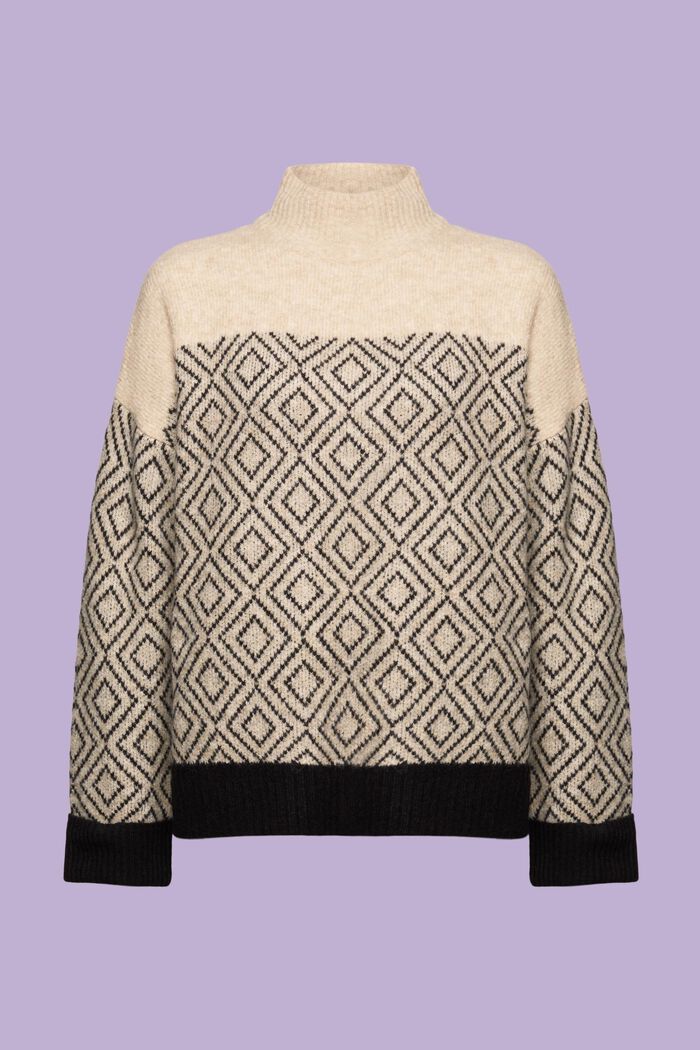 Jacquard-Pullover aus Wollmix