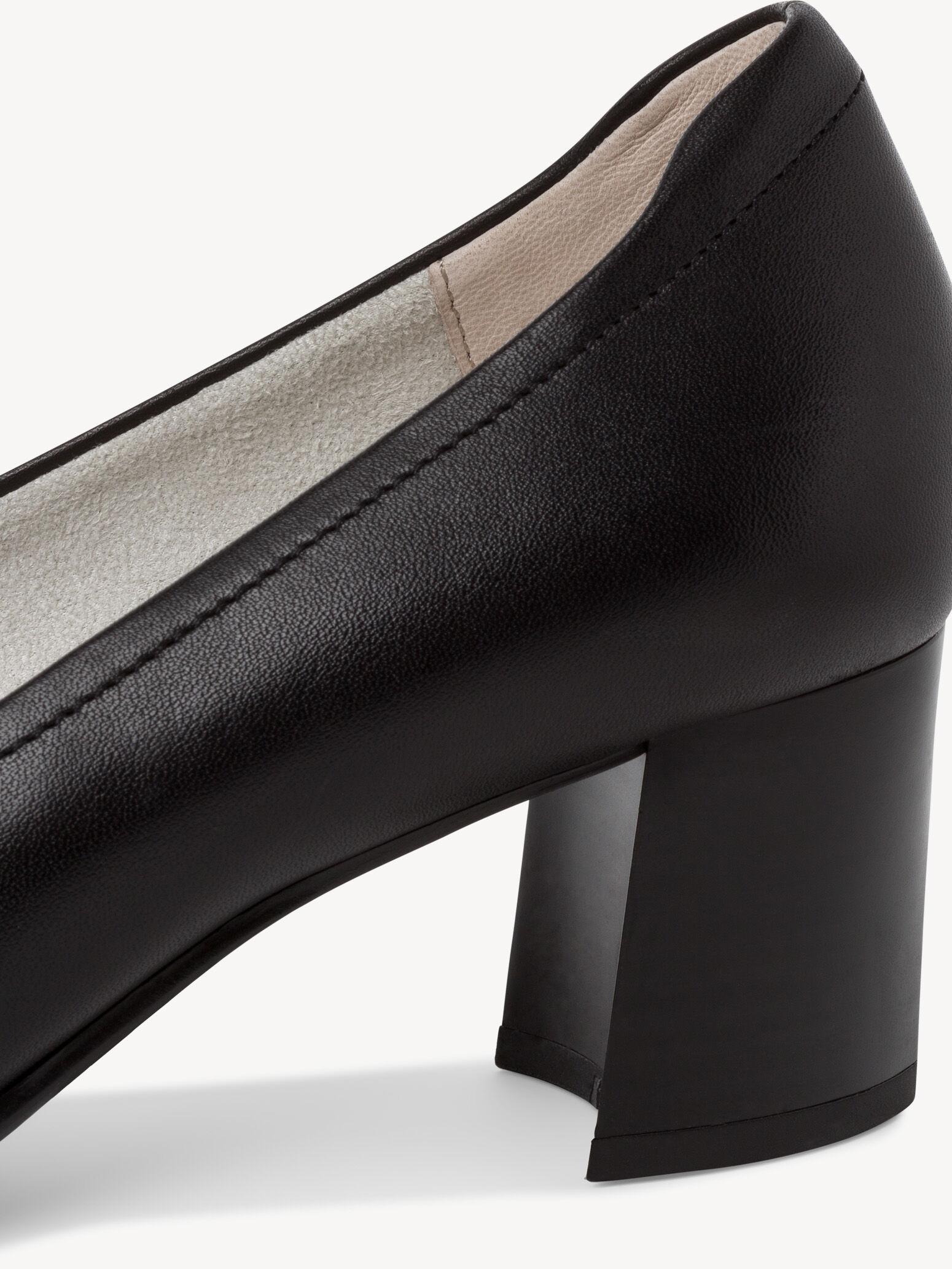 Escarpin en cuir - noir