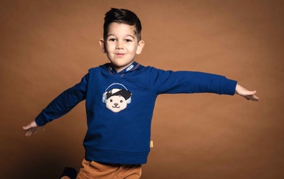 Sweatshirt, dunkelblau für Jungs
