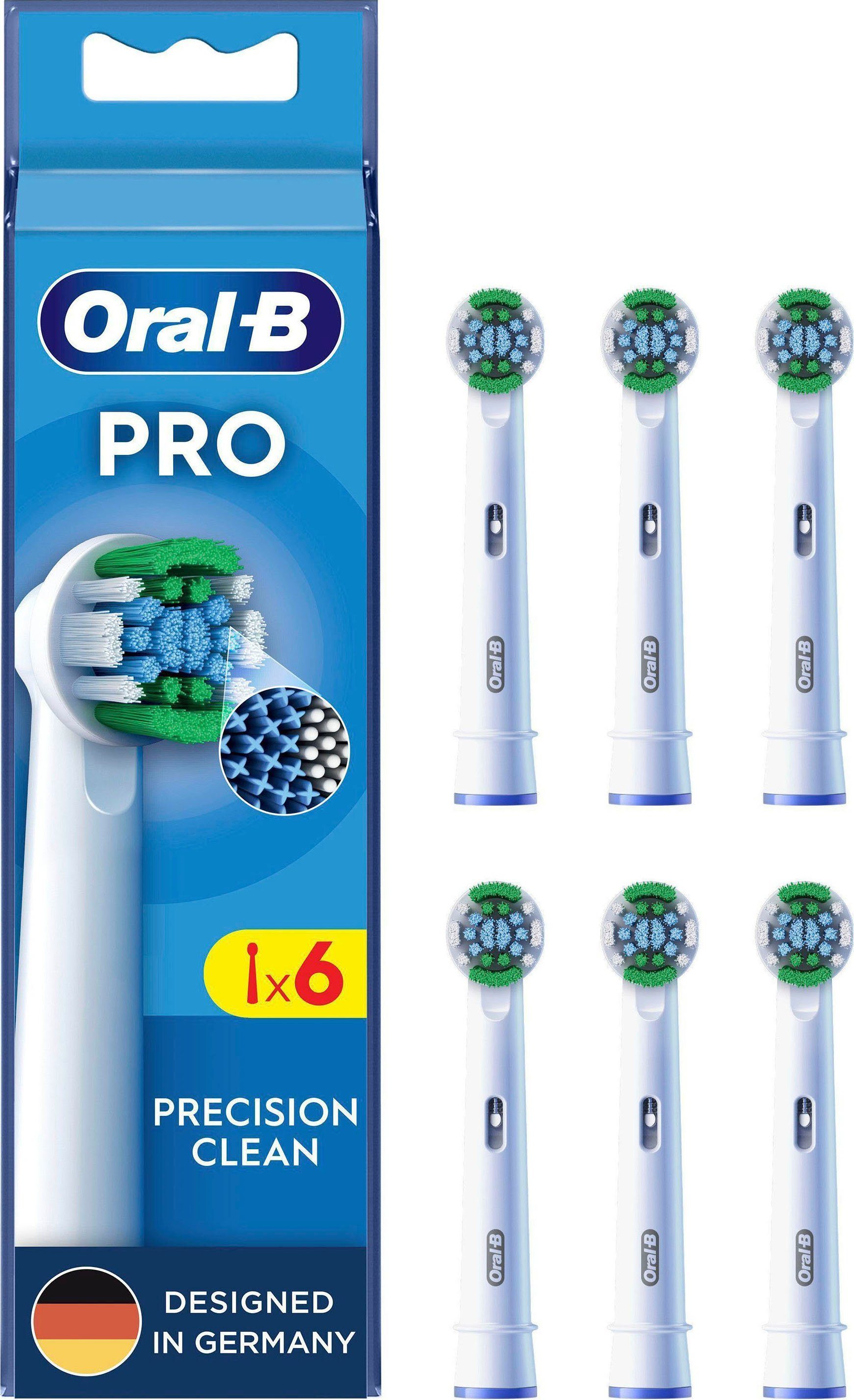 Oral-B Aufsteckbürsten Pro Precision Clean, X-förmige Borsten